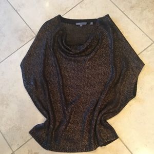 Vince drape neck silky rayon sweater